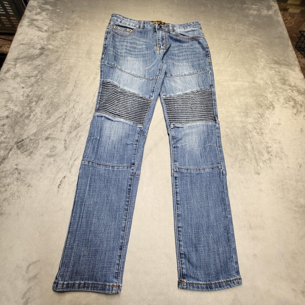 Ring Of Fire Jeans Mens 32x30 Blue Light Wash Slim Straight Denim Pockets